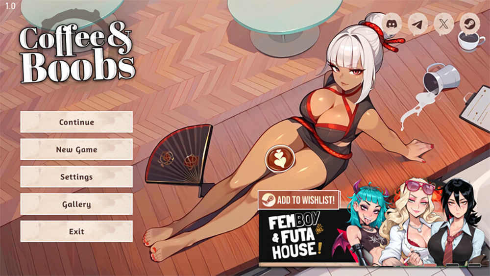 【仅PC/亚洲风SLG/动态/后宫/互动】咖啡与欧派（Coffee & Boobs）V1.0 官方中文版[1.40G/百度]-ACG游戏网